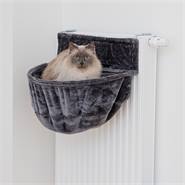 Cuccia per gatti XXL, da appendere al termosifone, grigio scuro