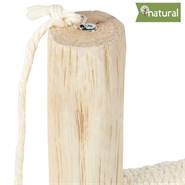 Albero tiragraffi "Morea" in vero legno di VOSS.pet - Pregiata colonna tiragraffi in legno naturale di Tanoak, 43 cm