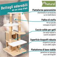 Albero tiragraffi "Jack" VOSS.pet - Albero per gatti premium in legno massiccio