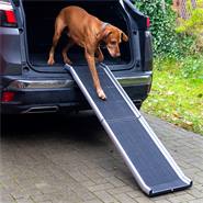 Rampa pieghevole per cani - Accessorio per il trasporto dei cani, in alluminio