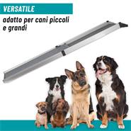 Rampa telescopica per cani - Accessorio per il trasporto dei cani, in alluminio
