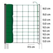 Rete per Pecore / Capre VOSS.farming "classic", 50 m, 108 cm, 14 pali, 2 punte, verde