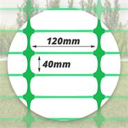 Rete plastica per recinzione VOSS.farming "PowerOFF" Classic, altezza 100 cm - 50 m, 120x40 mm, verde