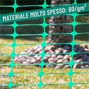 Rete plastica per recinzione VOSS.farming "PowerOFF" Classic, altezza 120 cm - 50 m, 120x40 mm, verde