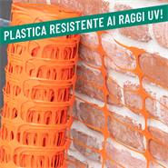 Rete plastica per recinzione VOSS.farming "PowerOFF" Classic, altezza 120 cm - 50 m, 120x40 mm, arancione