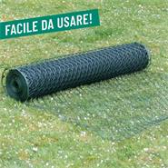 Rete plastica per recinzione VOSS.farming "PowerOFF" premium, altezza 120 cm - 25 m, 50x50 mm, verde