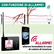 Set completo di controllo per recinti tramite smartphone VOSS.farming - set per 2 recinzioni: FM 20 WiFi + 2x Sensori