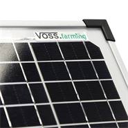 Elettrificatore VOSS.farming "KAPPA 7 SOLAR", completo con pannello solare da 12 Watt + batteria 12V
