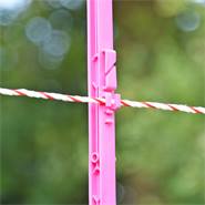Pali per recinzione "Style" VOSS.farming, 156 cm, poggiapiede doppio, 20 pz, rosa