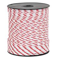 Corda per recinto elettrico VOSS.farming 200 m, Ø 6 mm, 6 conduttori HPC® da 0,25, bianco-rosso