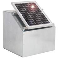 Kit: Elettrificatore ad energia solare "Green Energy" VOSS.farming + scatola + Pannello solare 12 W