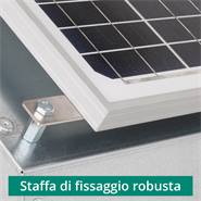 Pannello solare da 12 W con scatola antifurto + elettrificatore GreenEnergy da 12 V + accessori