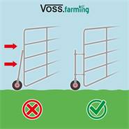 Distanziatore VOSS.farming per le ruote di appoggio per cancelli, zincato, 2pz.