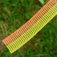 Nastro per recinti elettrici VOSS.farming, 20 mm, 200 m, 5x0,16 acciaio inossidabile, giallo/arancione