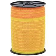 Nastro per recinti elettrici VOSS.farming, 20 mm, 200 m, 5x0,16 acciaio inossidabile, giallo/arancione