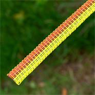 Nastro per recinto elettrico VOSS.farming , 250 m, 10 mm, 4x0,16 acciaio inossidabile, giallo/arancione 1*
