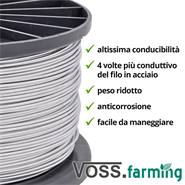 Filo in alluminio VOSS.farming, 400 m, 2,0 mm