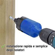 Isolatori per corda Easy Cord + Secchiello + Mandrino, 70 pz