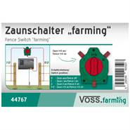 Interruttore per recinto VOSS.farming, con manopola, nuova versione, rosso/verde