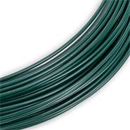 Filo di tensionamento 110 m x 3,4 mm, filo d’acciaio per recinzioni a rete metallica, rivestimento verde
