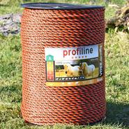Corda per recinto elettrico VOSS.farming, 400 m, 3x0,3 rame + 3x0,3 acciaio inossidabile, arancione/marrone