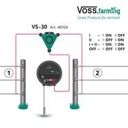 Interruttore per recinto VOSS.farming VS-30, 4 posizioni