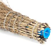 Scopa in bambù VOSS.farming, robusta scopa in legno con attacco per manico in plastica