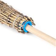 3x Scope in bambù VOSS.farming, robusta scopa in legno con attacco per manico in plastica