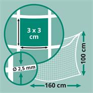 Rete porta fieno rettangolare VOSS.farming, 160 x 100 cm, larghezza maglie 3 x 3 cm