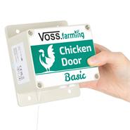 SET VOSS.farming "Chicken-Door Basic" + porta scorrevole, alluminio 220x330mm