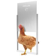SET VOSS.farming "Chicken-Door Basic" + porta scorrevole, alluminio 430x400mm