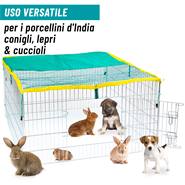 Recinto per piccoli animali VOSS.pet, per conigli, lepri, 4 lati 65 x 111cm