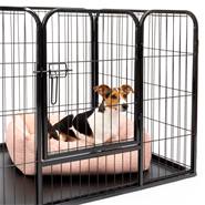 Recinto per cuccioli XXL di VOSS.pet con base rigida, griglia per cuccioli, recinto per piccoli animali 108x73x70cm