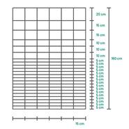 Rete metallica annodata Classic per recinto per animali selvatici VOSS.farming, 50m, altezza 160cm - 160/23/15 zincata