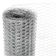 Rete metallica a maglia esagonale per conigli VOSS.farming, 10 m, zincata, altezza 75 cm, 13 x 0,7 mm