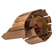 Bordura per aiuole in legno 110 x 15 cm, marrone