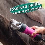 Tosatrice VOSS.farming "easyCUT pro" per cavalli, rosa
