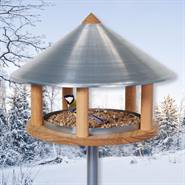Casetta per uccelli design danese Roskilde, altezza 155cm, diametro 40cm, incl. piedistallo
