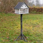Casetta per uccelli a graticcio "Belau" VOSS.garden con tetto in metallo, con palo di sostegno
