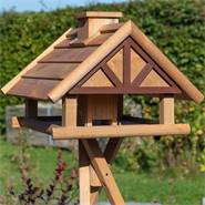Casetta per uccellini VOSS.garden "Levar", alta qualità con supporto a croce, naturale