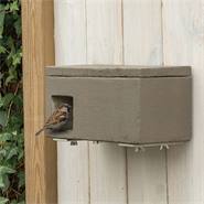 Cassetta nido per passeri domestici, legno cemento