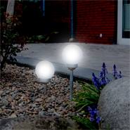 Lampada solare VOSS.garden, luce sferica solare "Apollos" per giardini e balconi