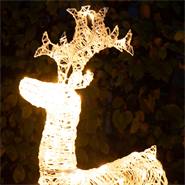 Renna di Natale LED VOSS.garden, 98cm, Decorazione di Natale per esterni