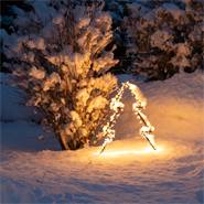 Albero di Natale a LED VOSS.garden - Abete a LED da giardino 90 cm, illuminazione natalizia
