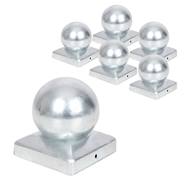 Sfera copripalo VOSS.garden 70 x 70 mm, tappo protettivo zincato, viti incluse