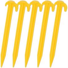 Picchetti di fissaggio VOSS.farming, 19,5 cm, con doppio gancio, 5 pz, giallo