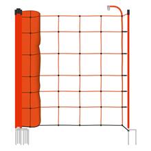 Rete elettrificabile per recinzione per Pecore VOSS.farming BASIC, 50 m, 90 cm, 2 punte, arancione