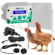 Randaco Porta automatica del pollaio con timer e sensore di luce per il  pollaio sicuro 22x32cm