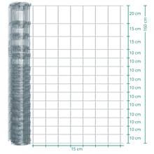 Rete metallica annodata Classic per recinto per animali selvatici VOSS.farming, 50m, altezza 160cm - 160/15/15 zincata