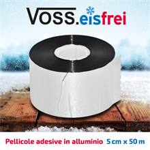 Pellicola adesiva in alluminio VOSS.eisfrei, per cavo di riscaldamento antigelo, 50m x 5cm